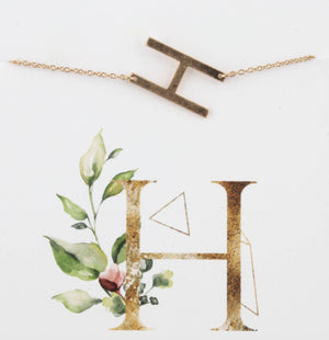 Block Letter Initial Necklace